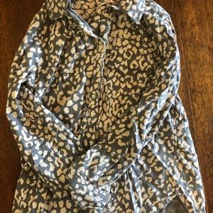 Grey animal print tunic